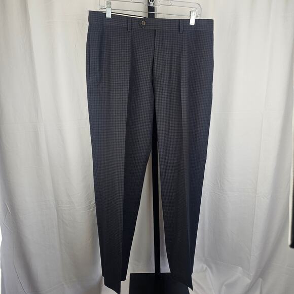 Vintage Y2K Ralph Ralph Lauren Wool Dress Pants 35x30 Check Pattern USA Made - Picture 1 of 4